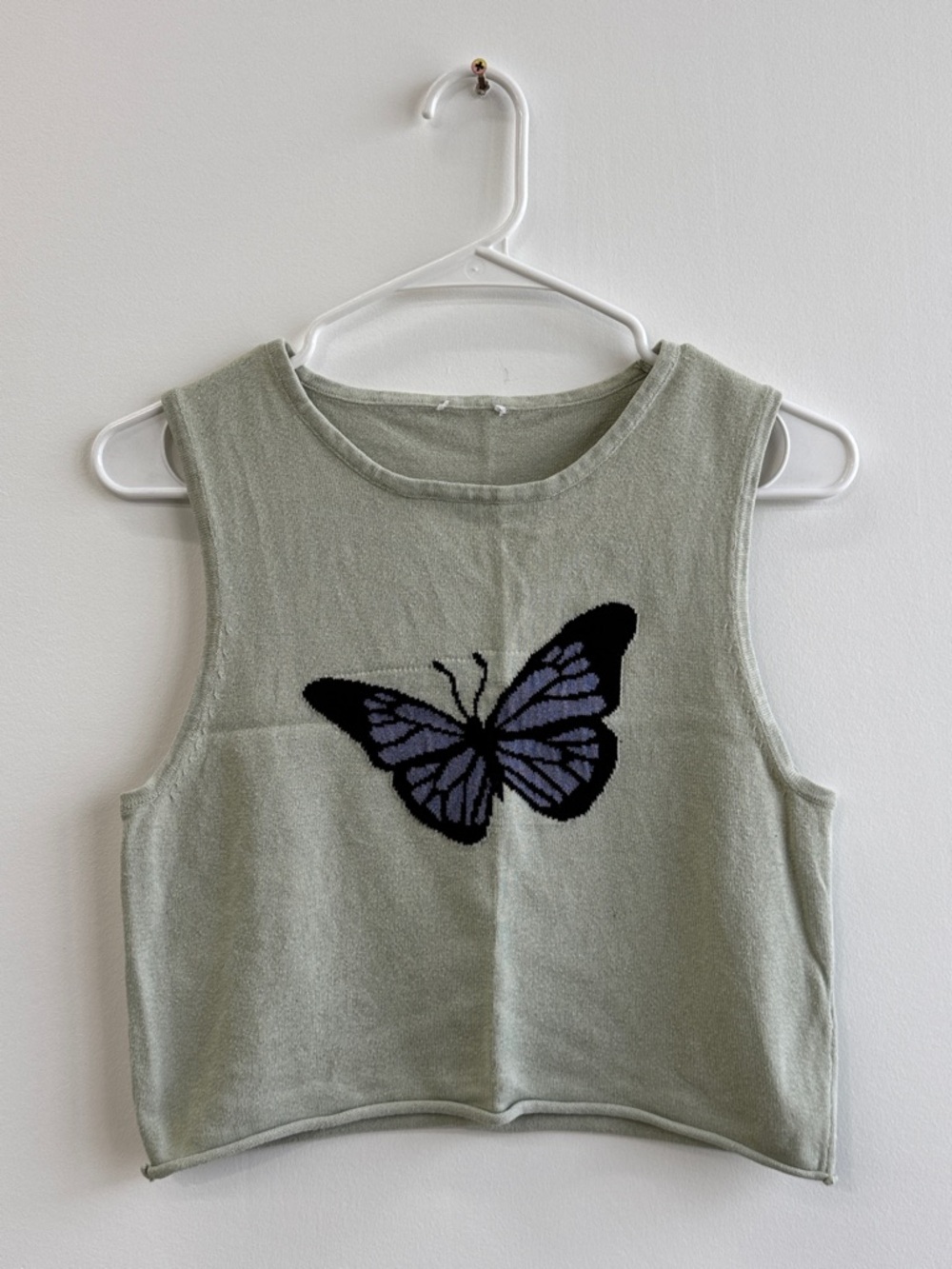 Sage Butterfly Tank Top